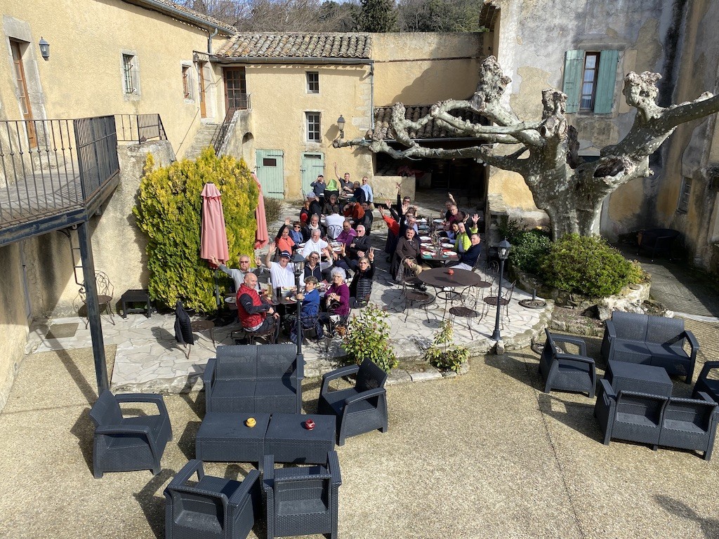 Repas en terrasse